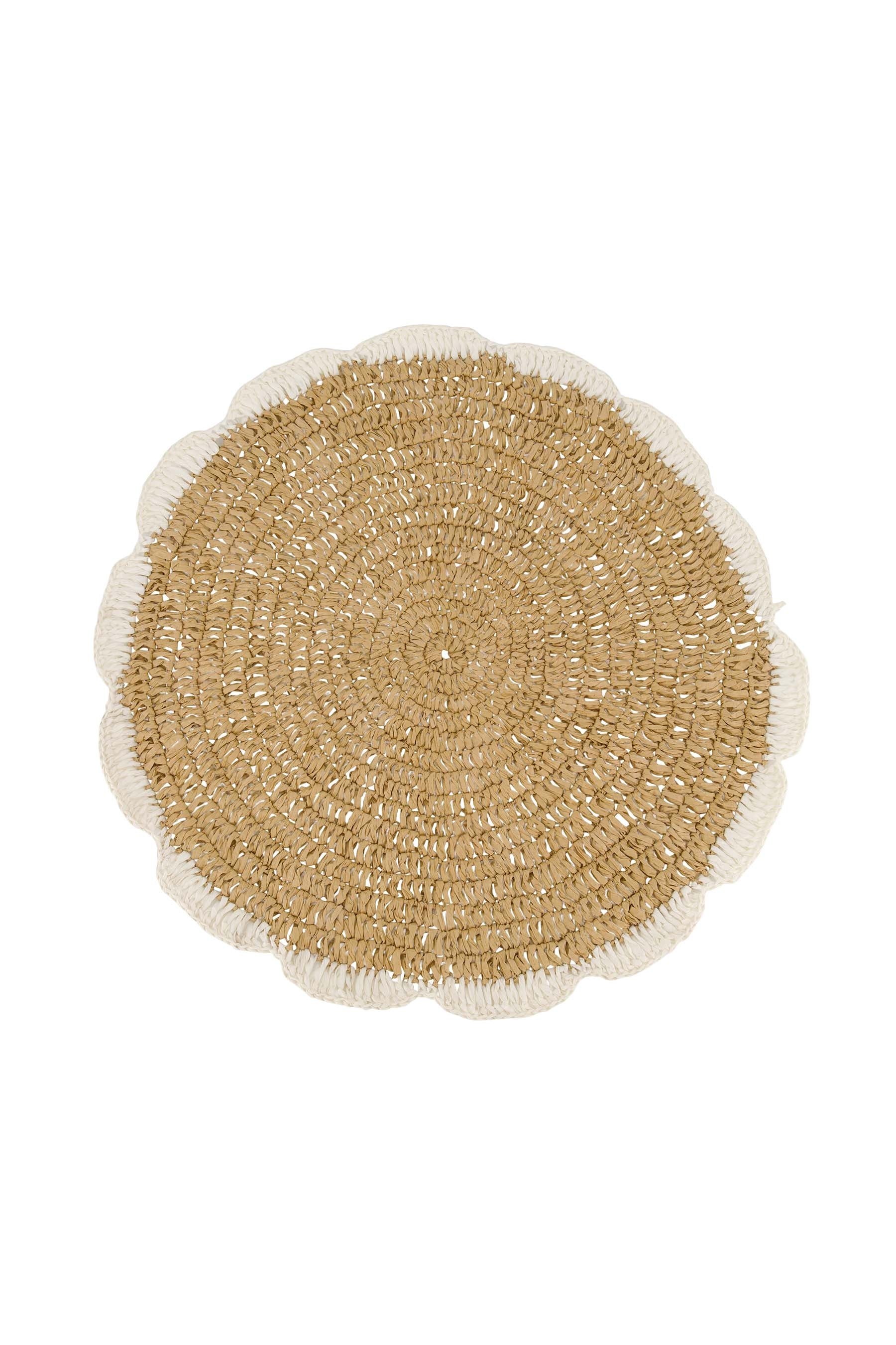 placemat geschulpt naturel/ecru
