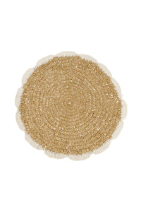 placemat geschulpt naturel/ecru