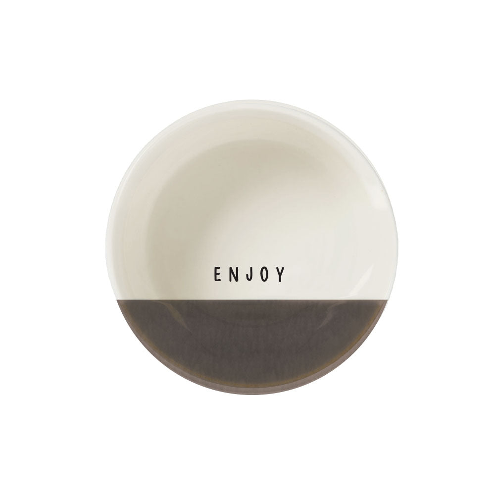 dipschaaltje enjoy wit/bruin