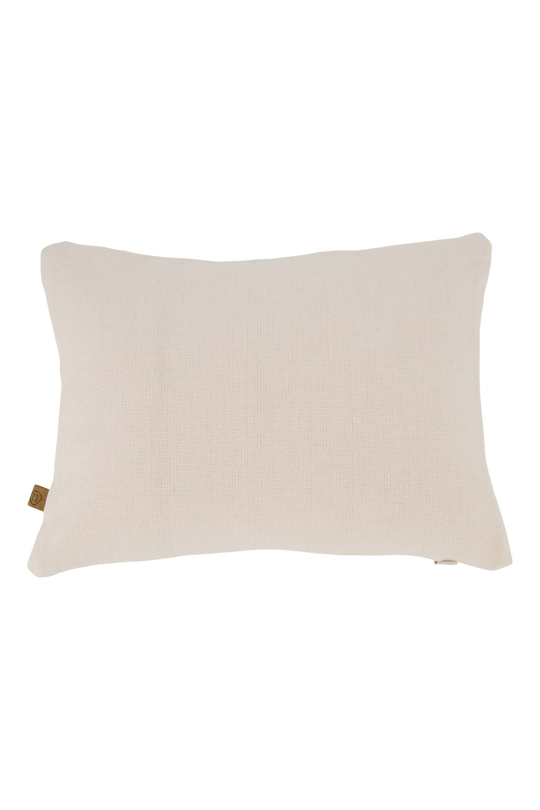 kussen hartje 35x25cm off white/rood