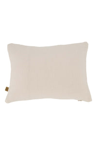 kussen hartje 35x25cm off white/rood