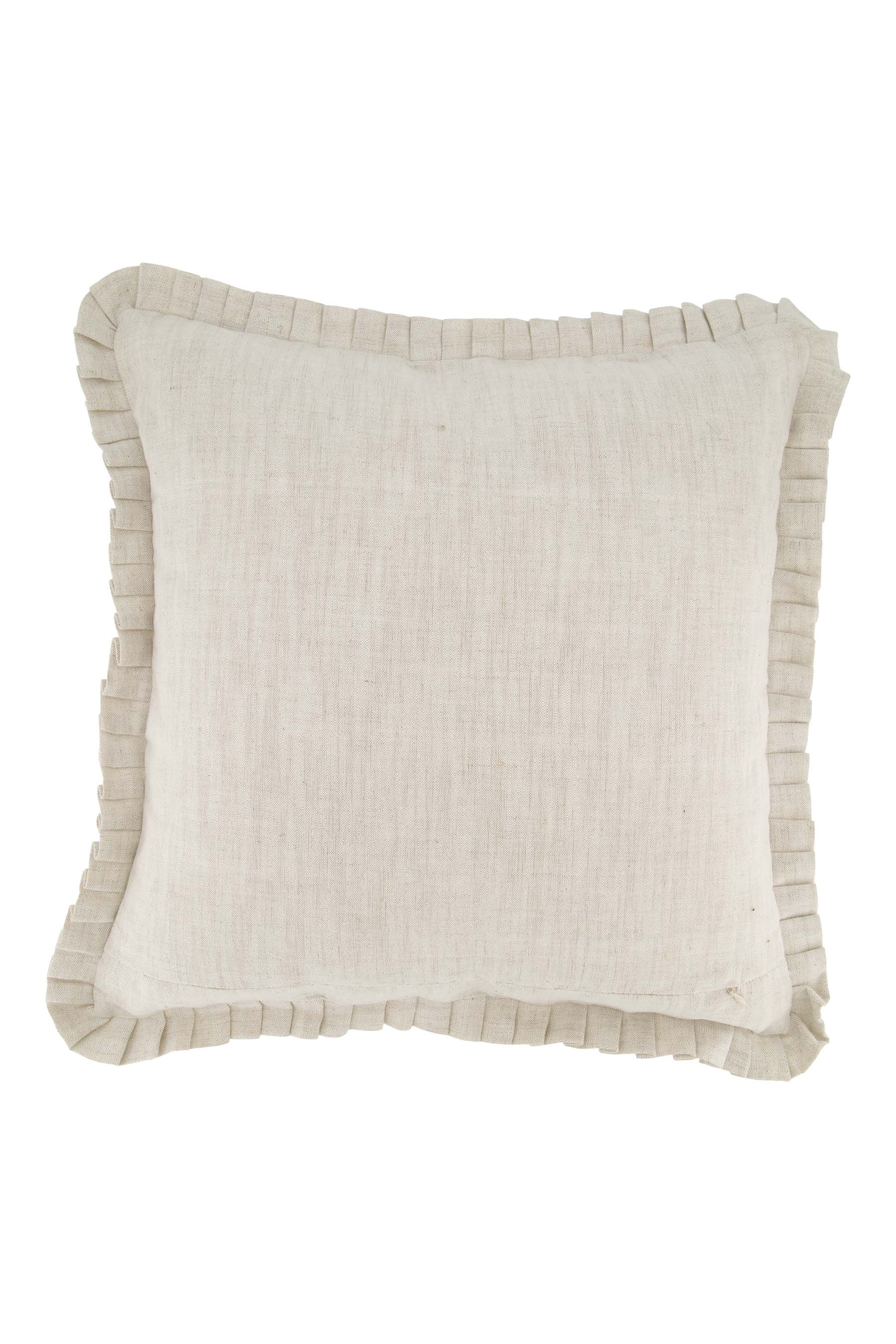 kussen ruffle magnifique 45x45cm peper en zout/grijsblauw