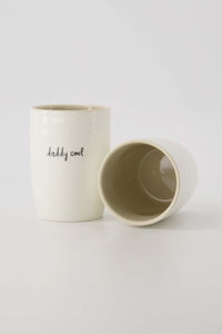 koffiemok hot mama wit/zand/zwart