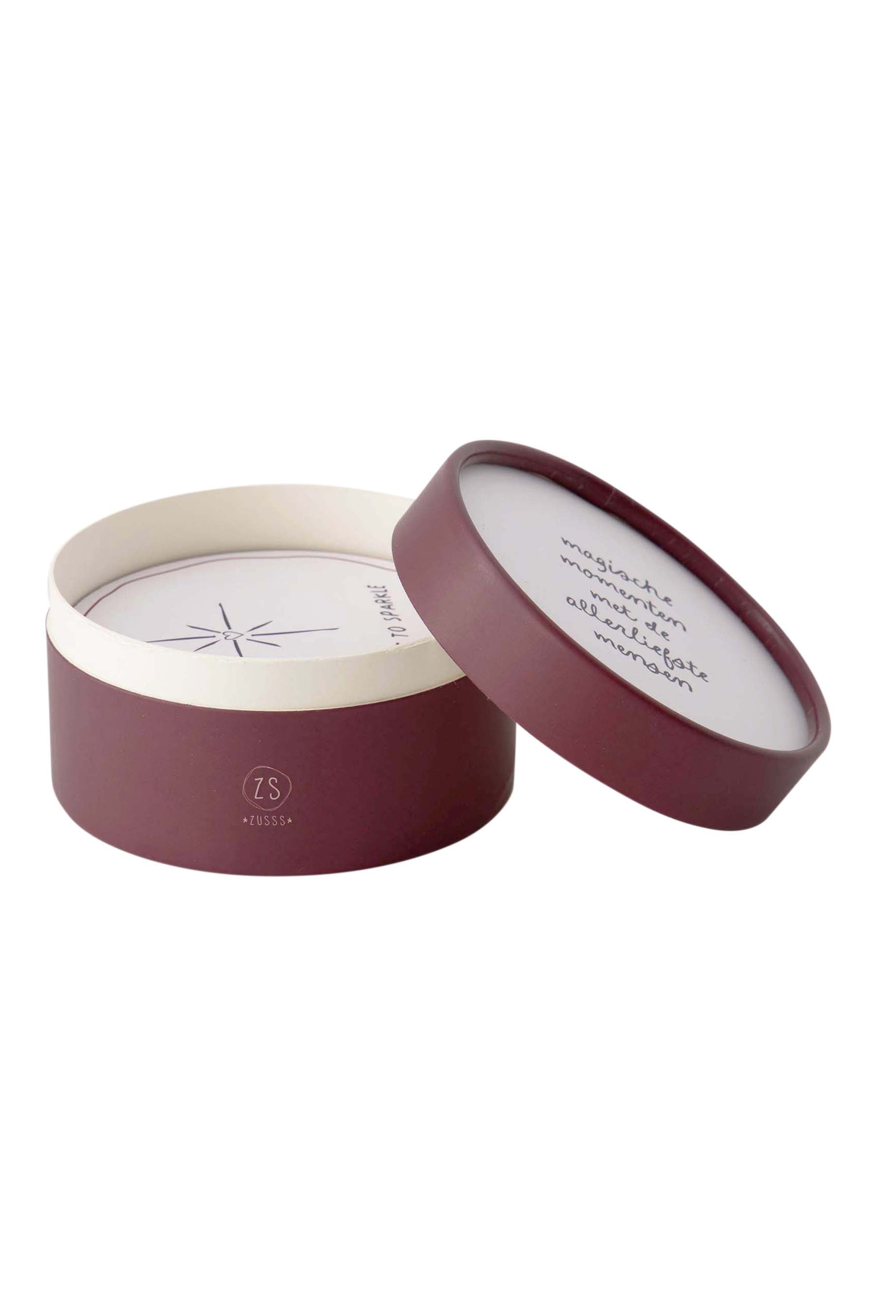 set van 6 onderzetters magische momenten wit/donkerrood