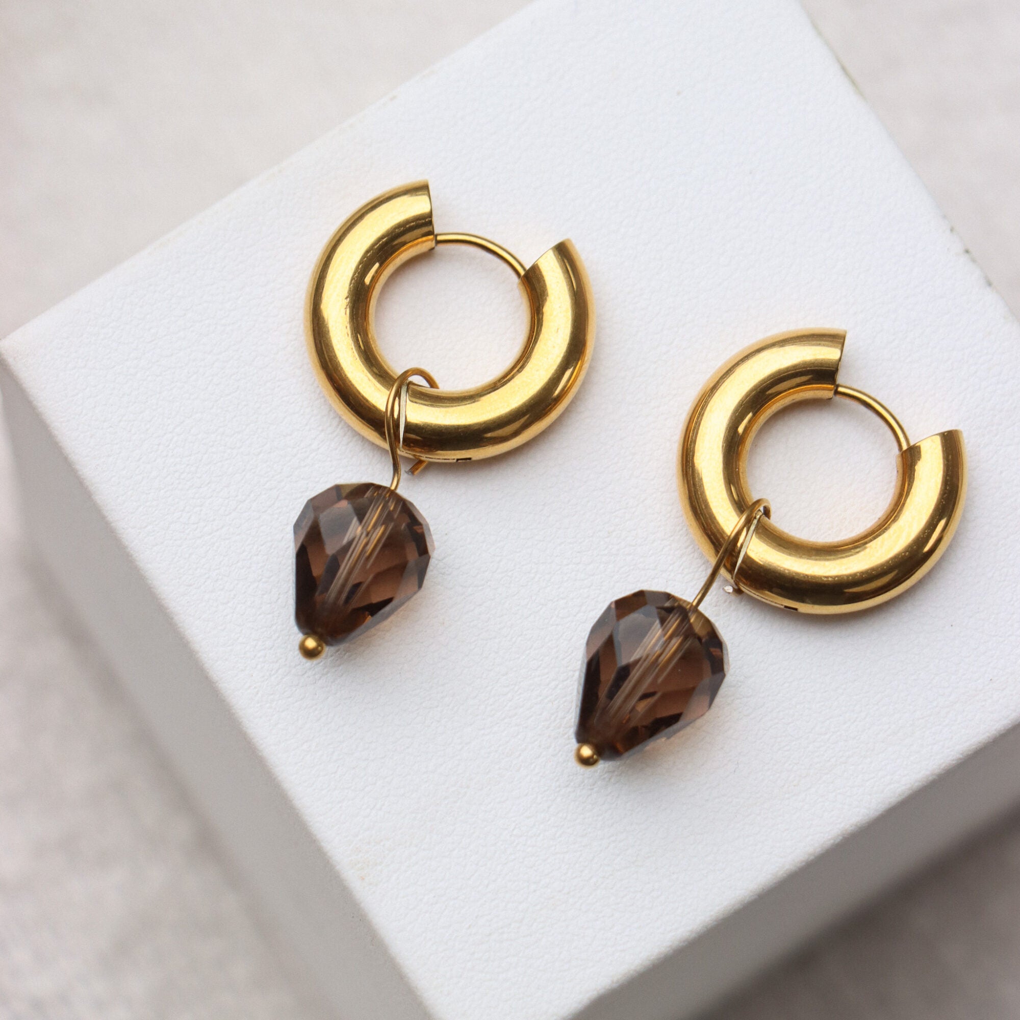 Midnight muse hoop gold