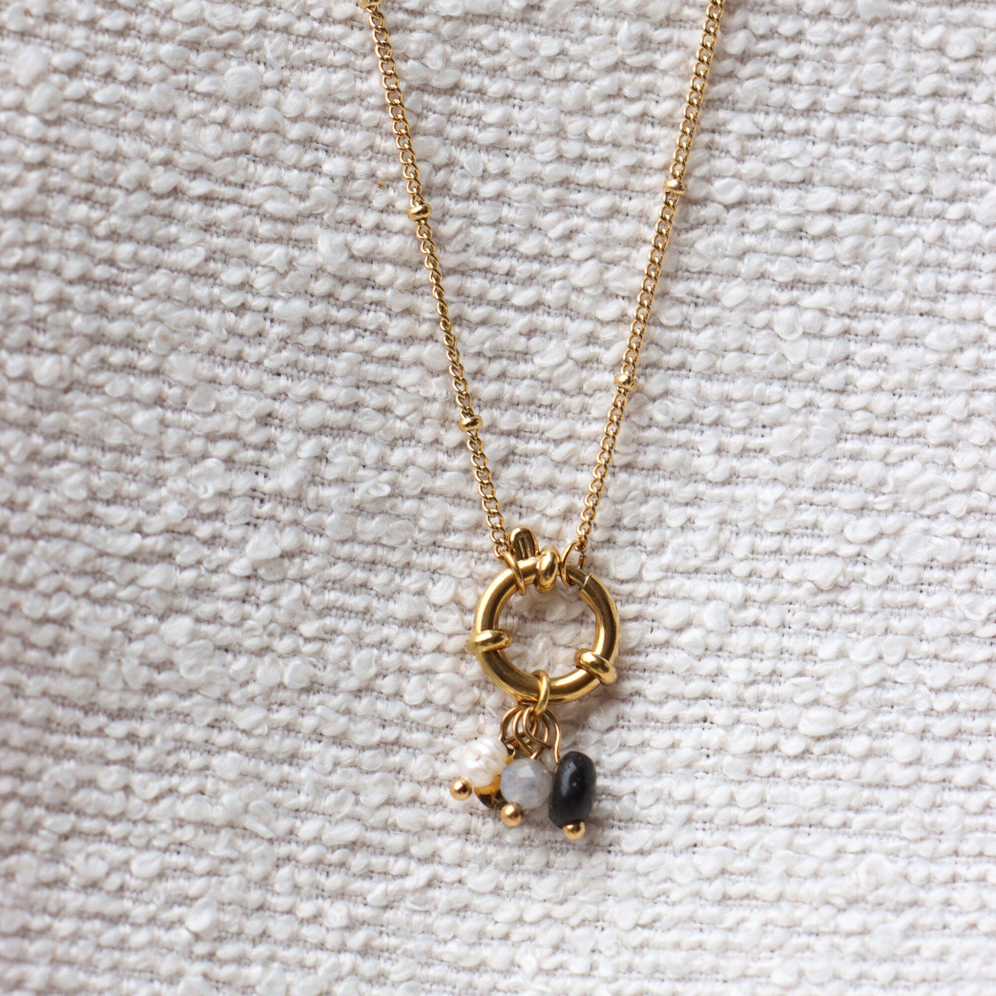 Gemstone 2.0 necklace gold