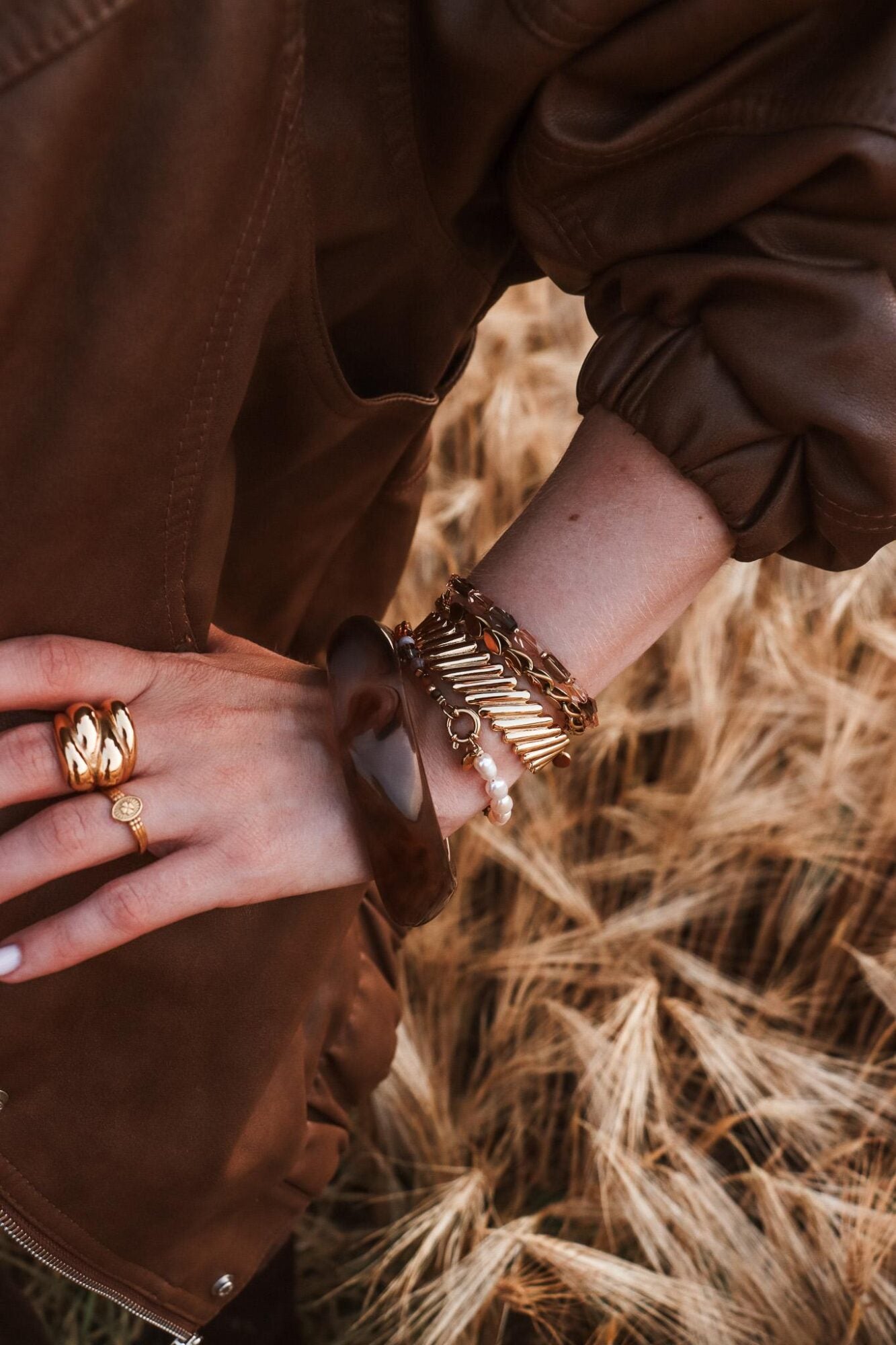 Big terra bracelet gold