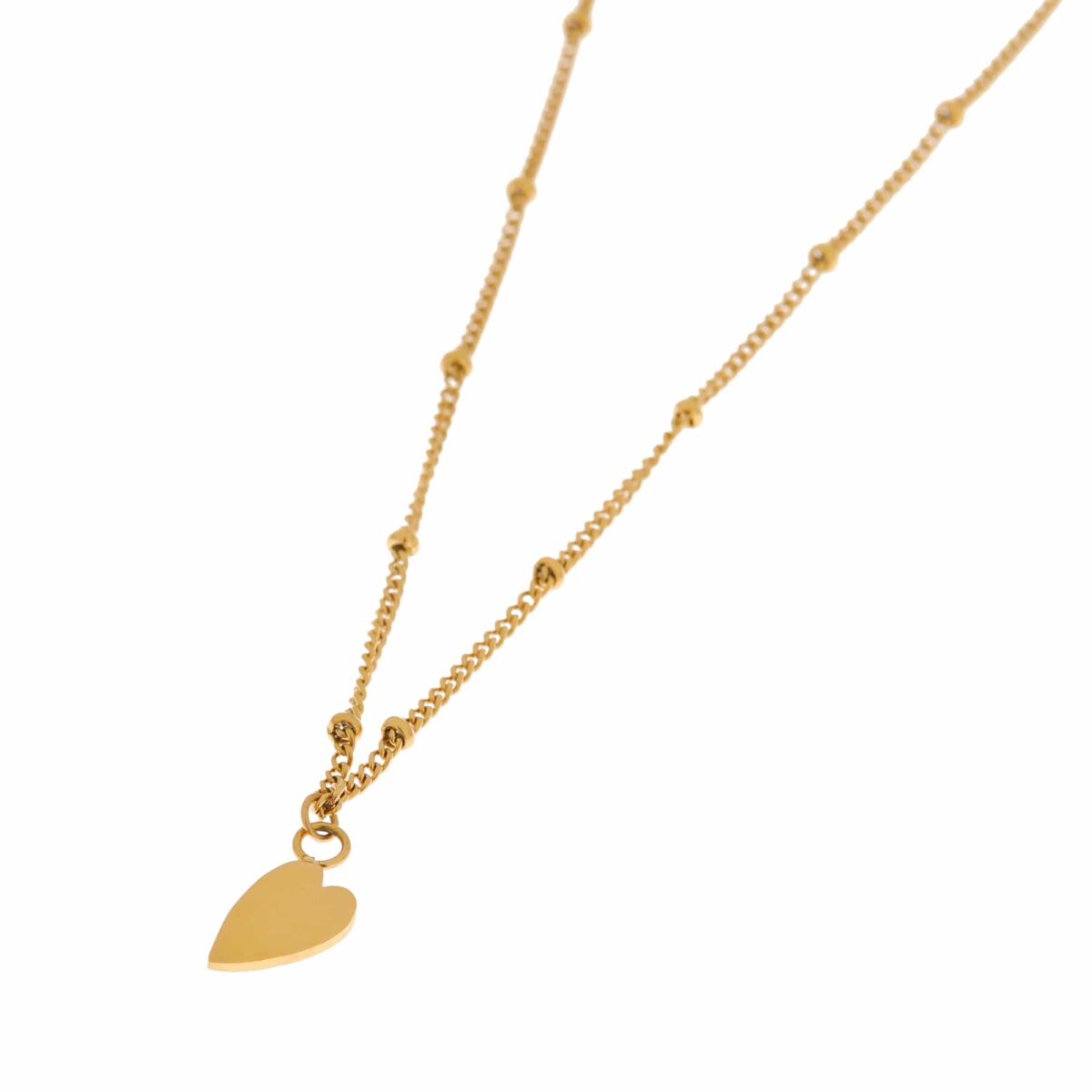 Heart necklace gold