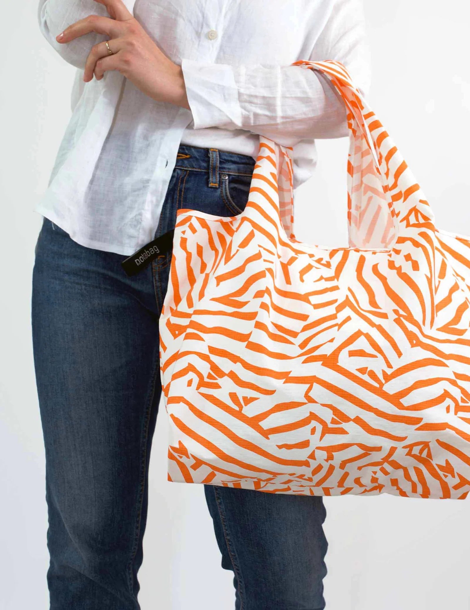 notabag tote - peach twist