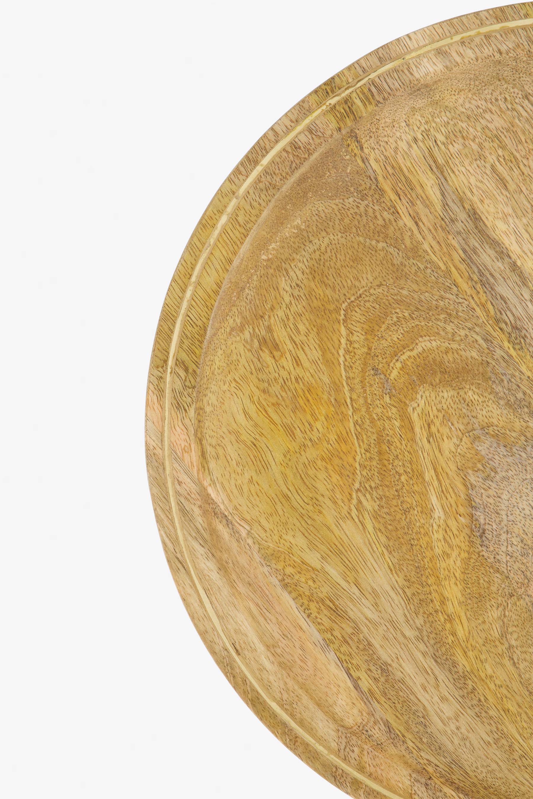 houten stylingbord 30 cm naturel / goud