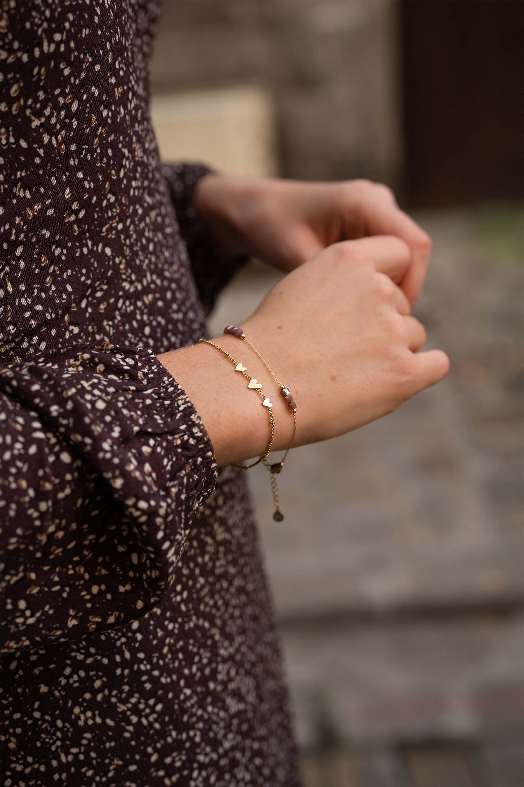 armband met steentjes amber