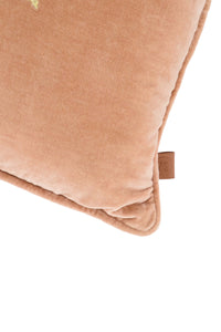 fluwelen kussen leukerd 35x25cm oud roze