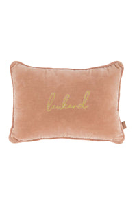 fluwelen kussen leukerd 35x25cm oud roze