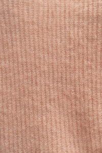 gebreide trui met ronde hals oudroze