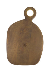 houten serveerplank borrel je mee 39,5x25cm donkerbruin