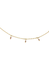 ketting met steentjes amber