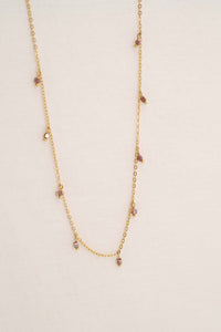ketting met steentjes amber