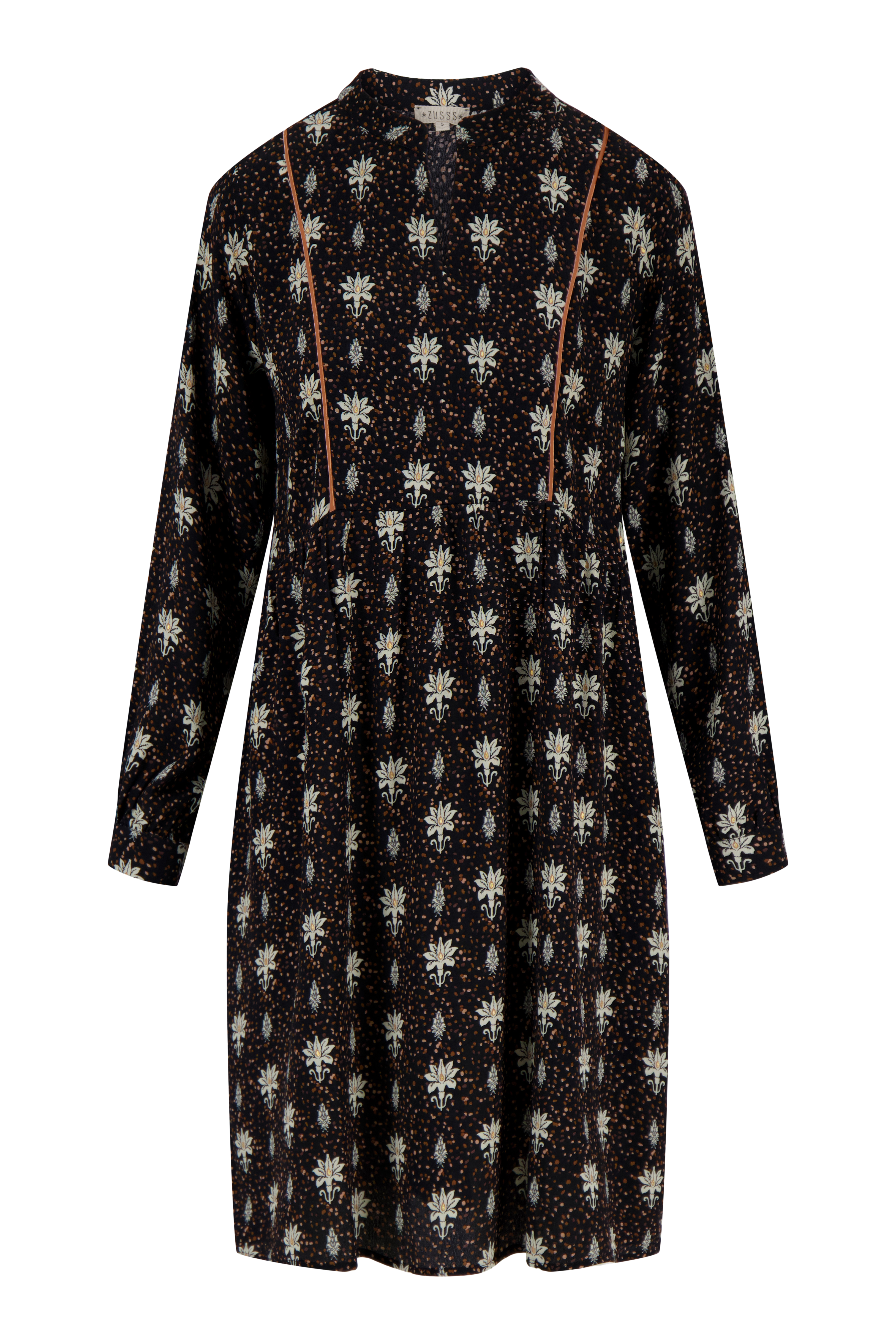 limited jurk met bloemenprint zwart