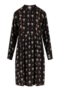 limited jurk met bloemenprint zwart