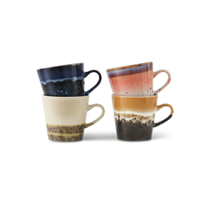 70s ceramics: americano mugs pegasus, set of 4