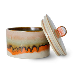70s ceramics: cookie jar, burst