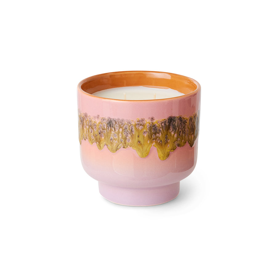 70s ceramics: scented candle