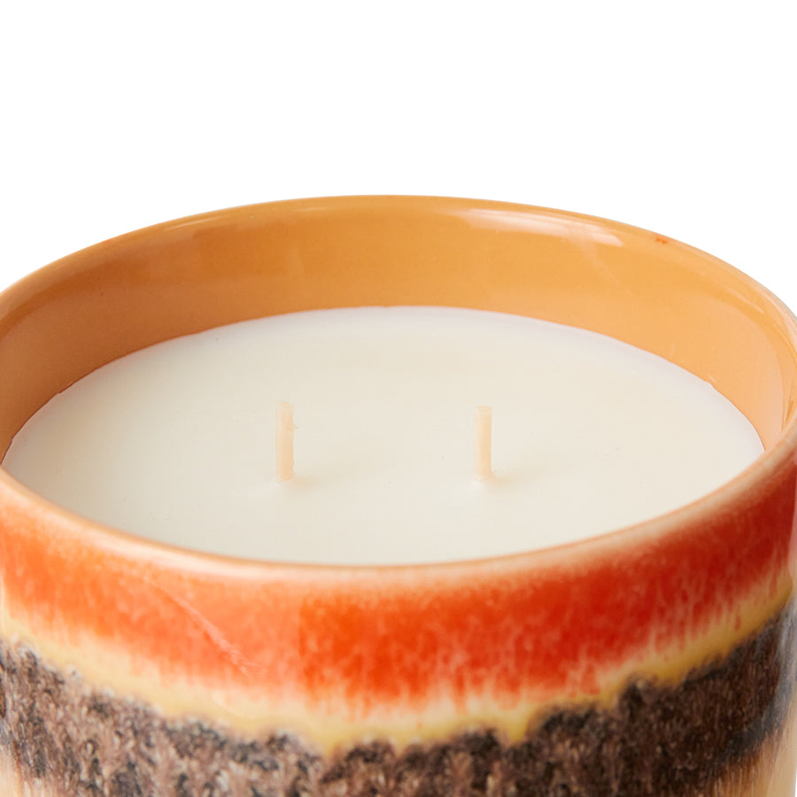 70s ceramics: scented candle