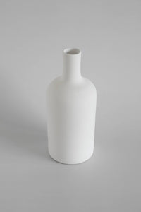 Blanc Collection 02 vaas - Witte vaas: Wit / 28 x 4 cm