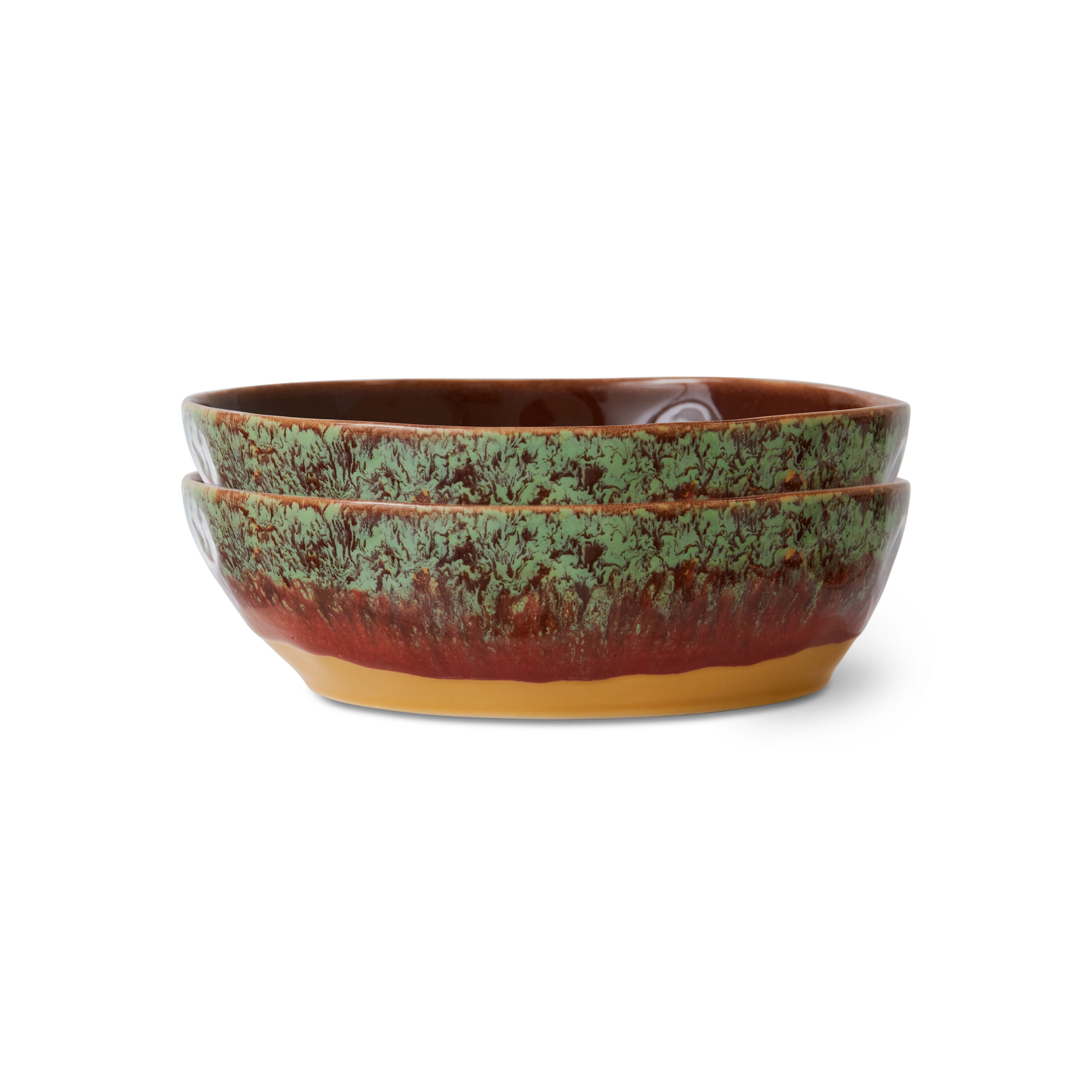 70s ceramics: pasta bowls cove, set of 2