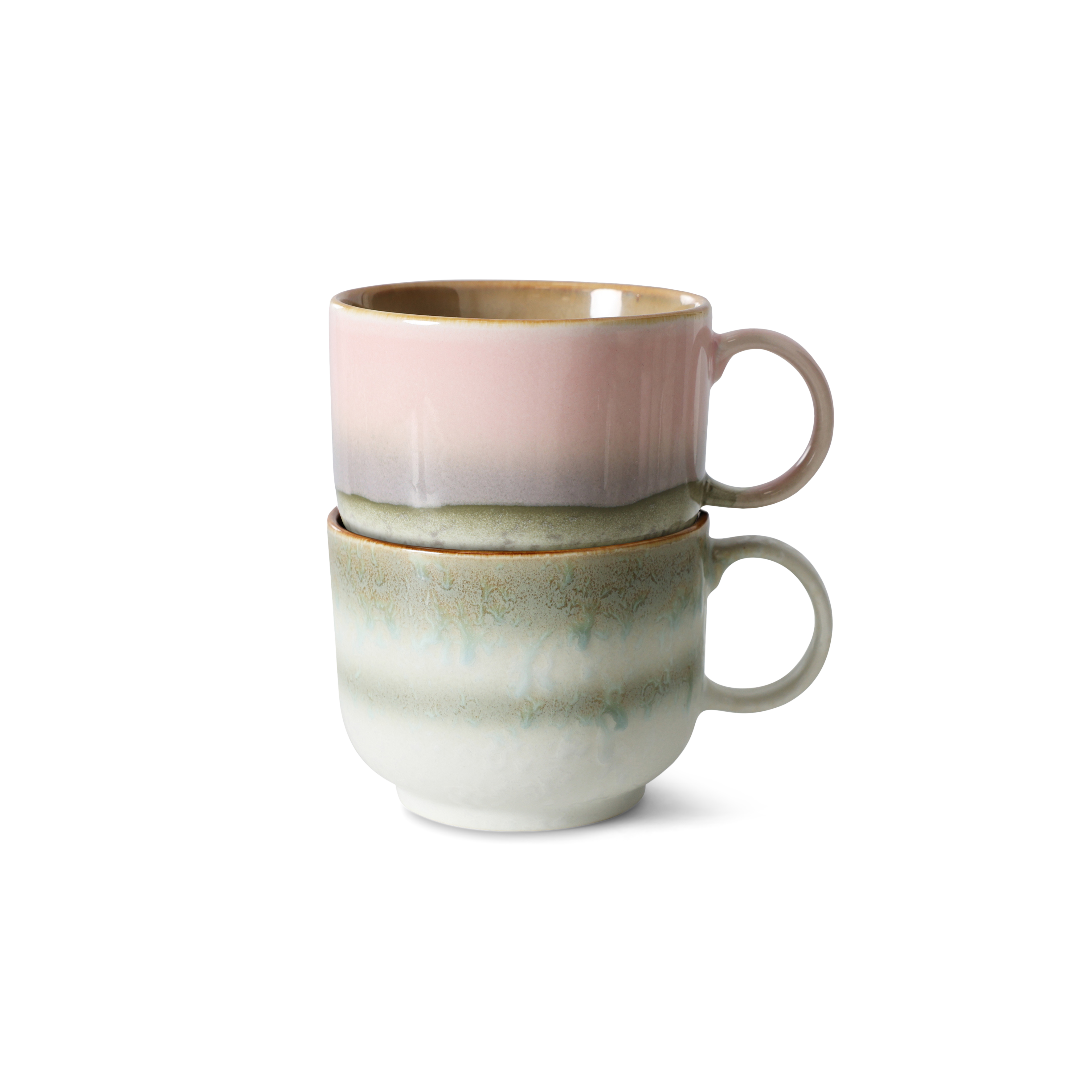 70s ceramics: tea cups nova, set of 2