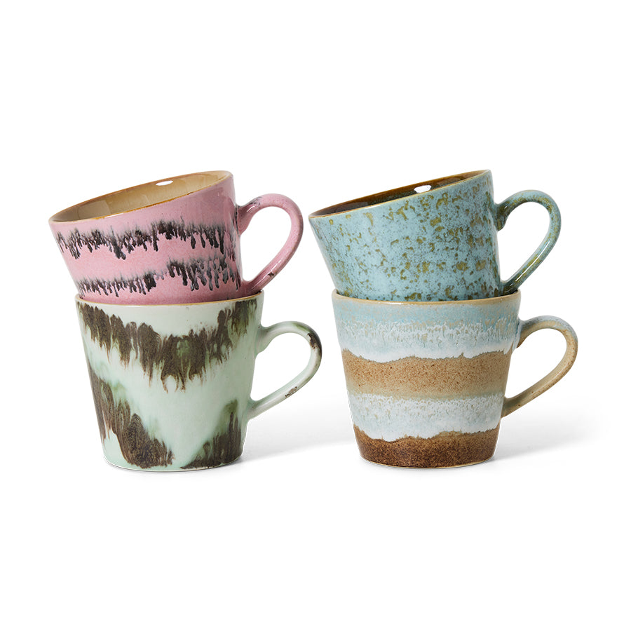 70s ceramics: cappuccino mugs