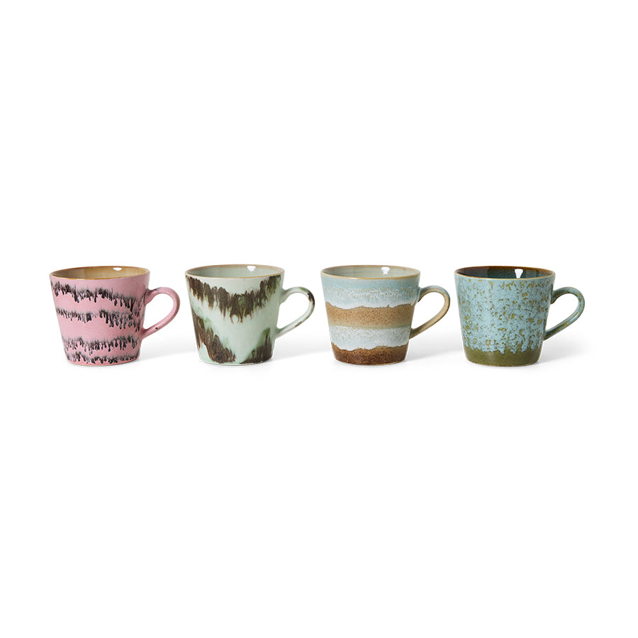 70s ceramics: cappuccino mugs