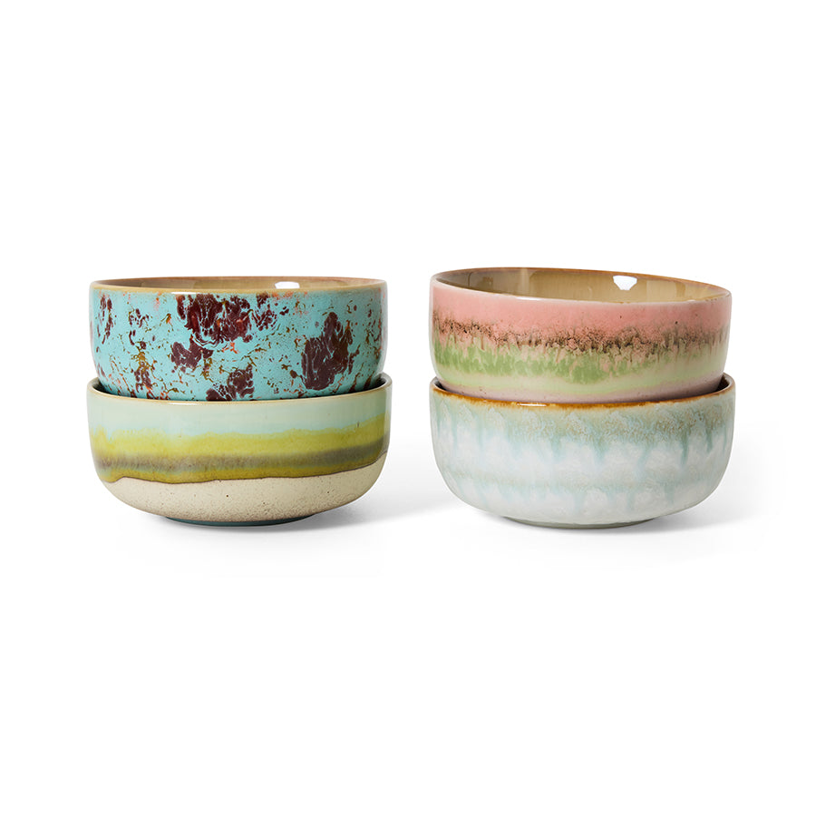 70s ceramics: dessert bowls