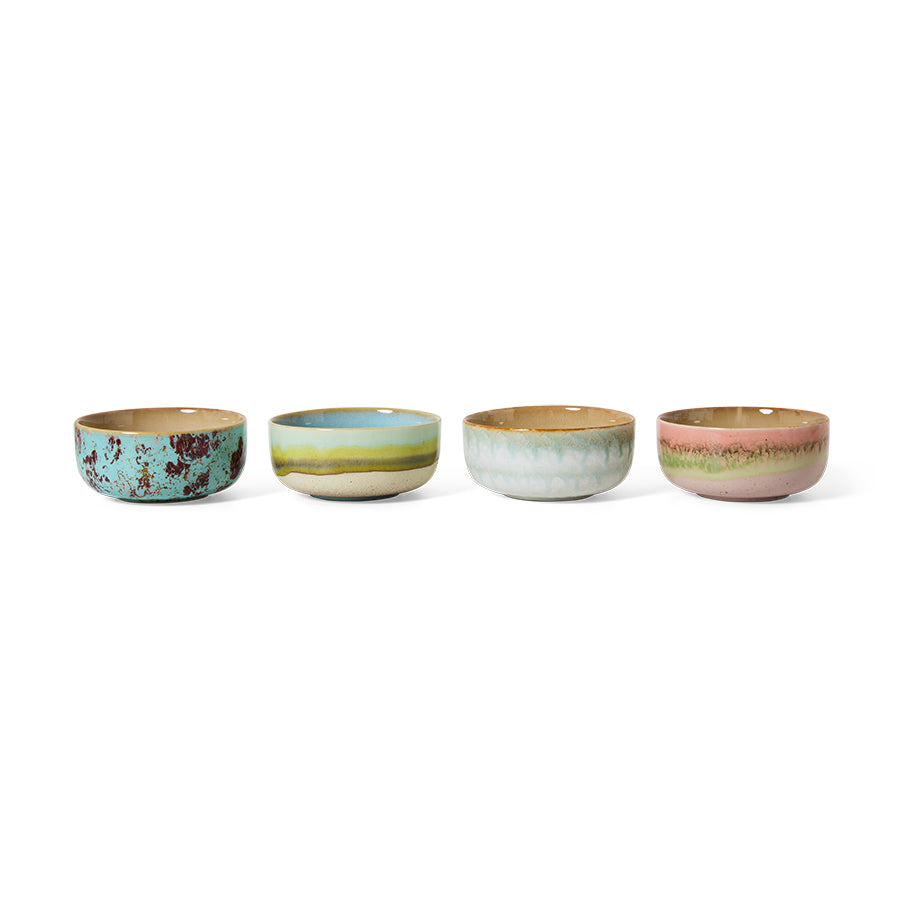 70s ceramics: dessert bowls