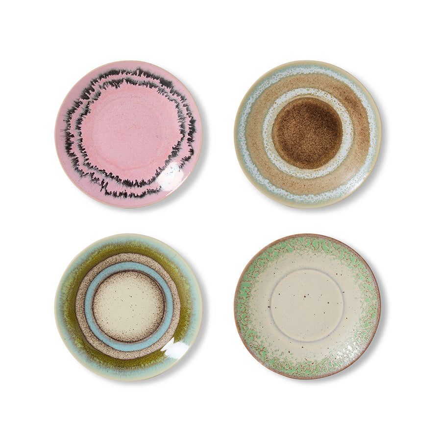 70s ceramics: saucers