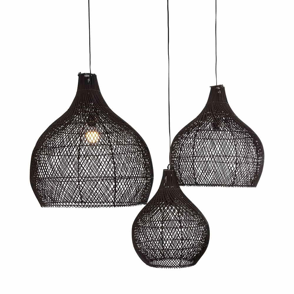 Lampshade Bawang, black L
