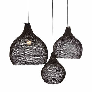 Lampshade Bawang, black L