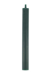 4 rustieke kaarsen 20cm diepgroen