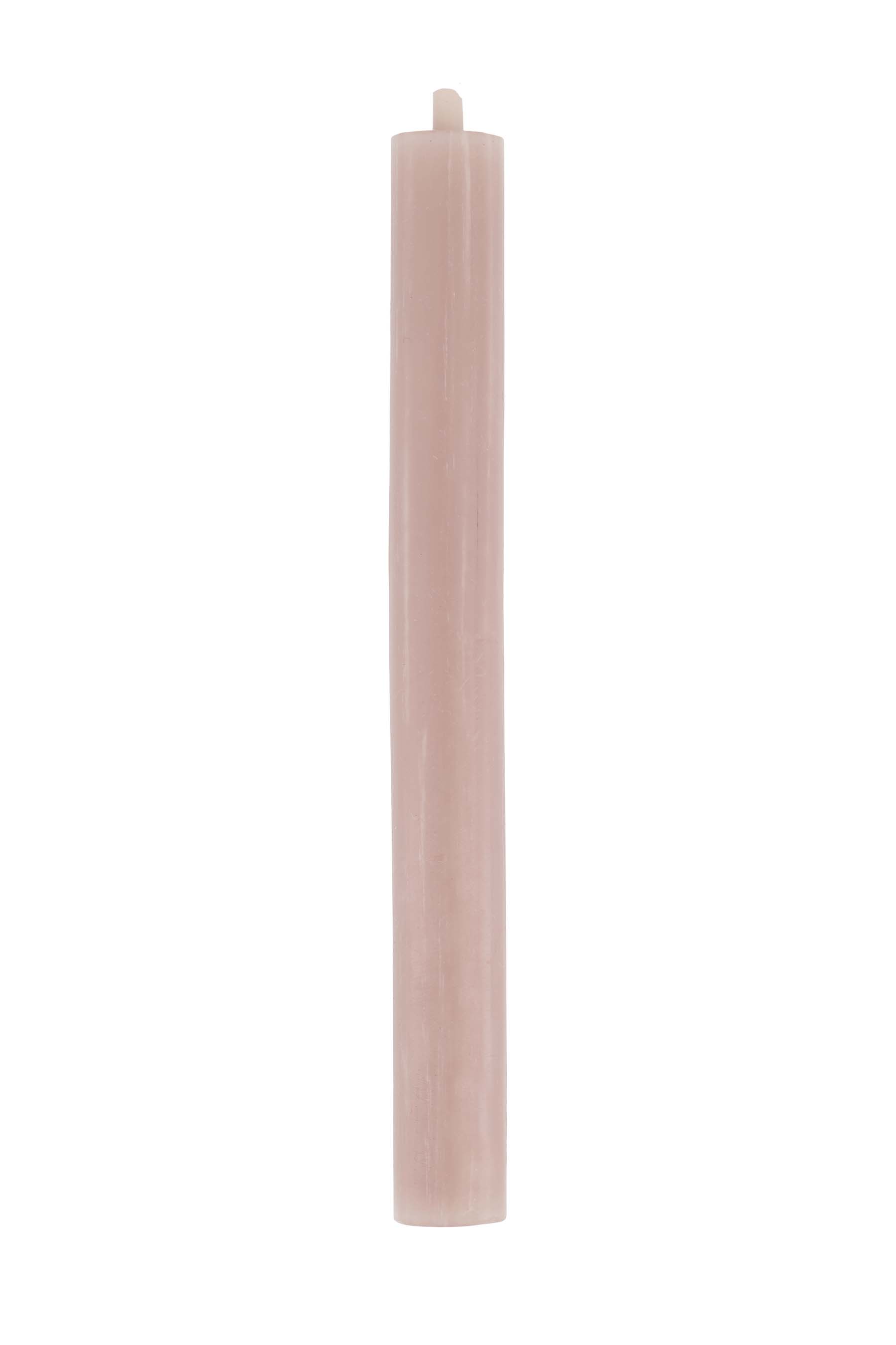 4 rustieke kaarsen 20cm leem
