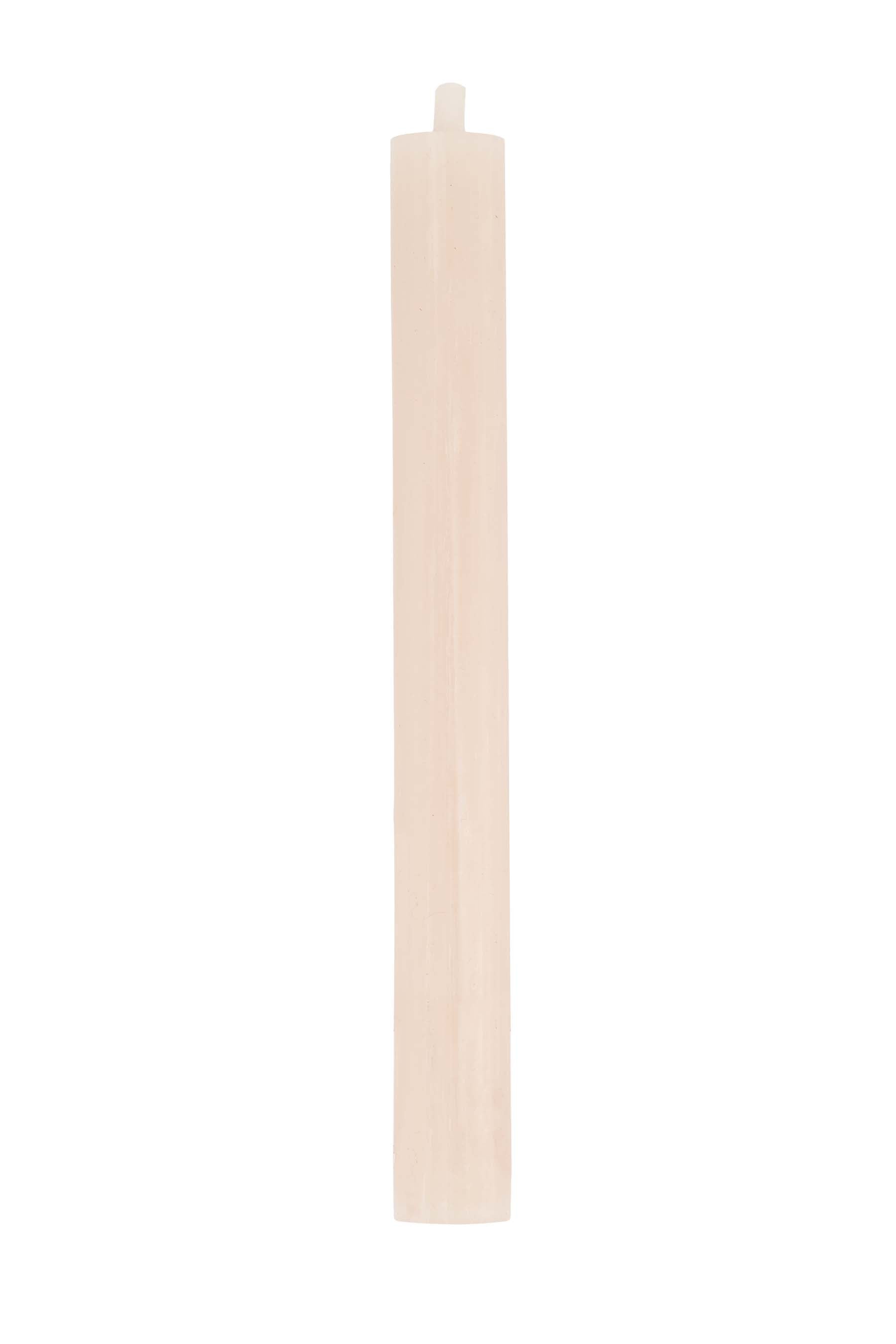 4 rustieke kaarsen 20cm poederroze