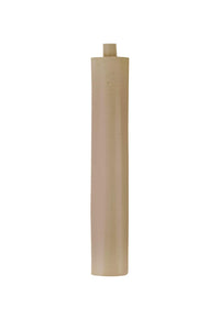 4 rustieke kaarsjes 12cm, kaki