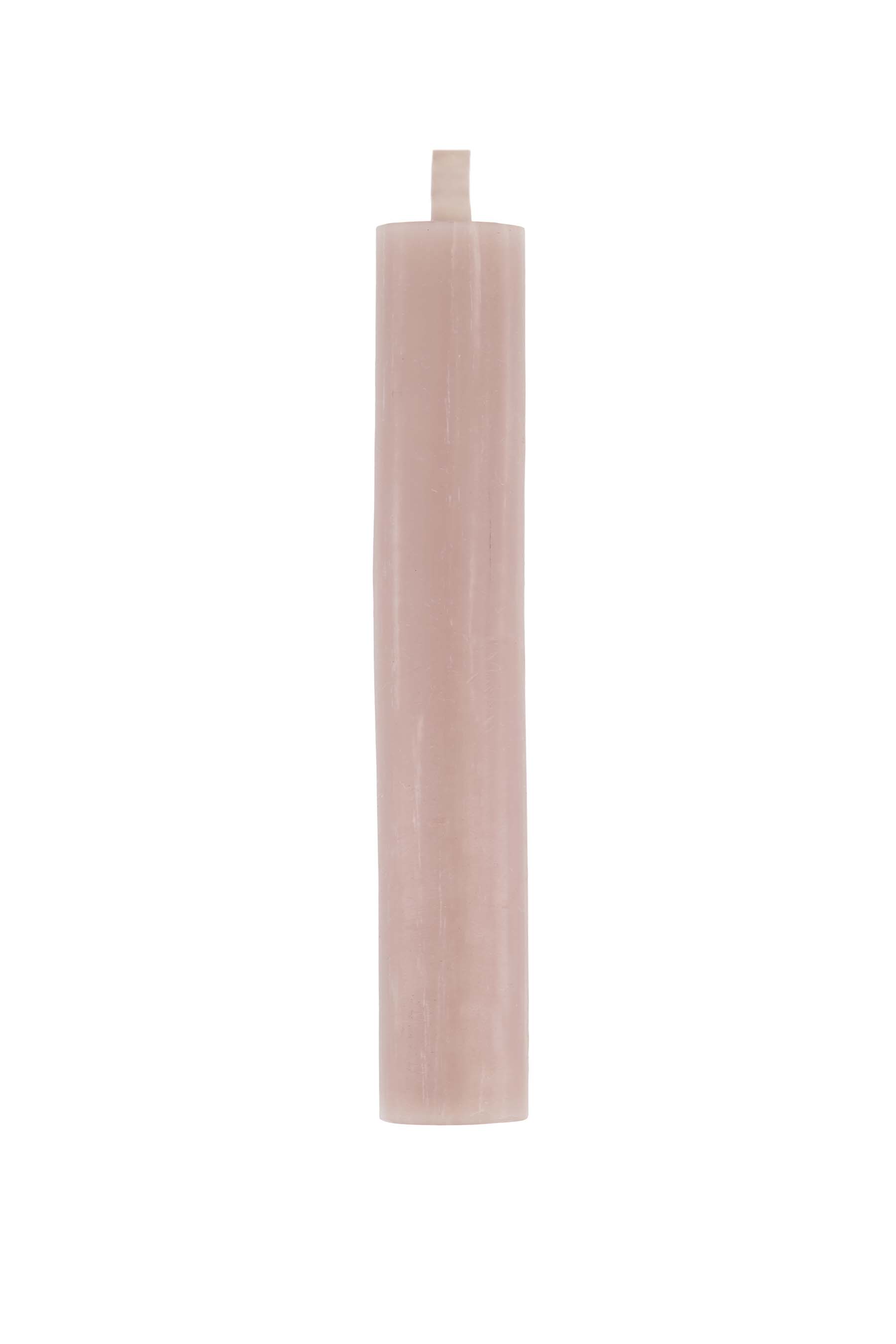 4 rustieke kaarsjes 12cm leem