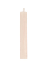 4 rustieke kaarsjes 12cm poederroze