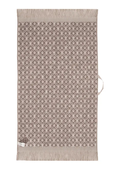 badhandoek mozaïek 60x115cm off white/leem