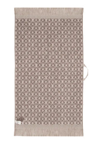 badhandoek mozaïek 60x115cm off white/leem