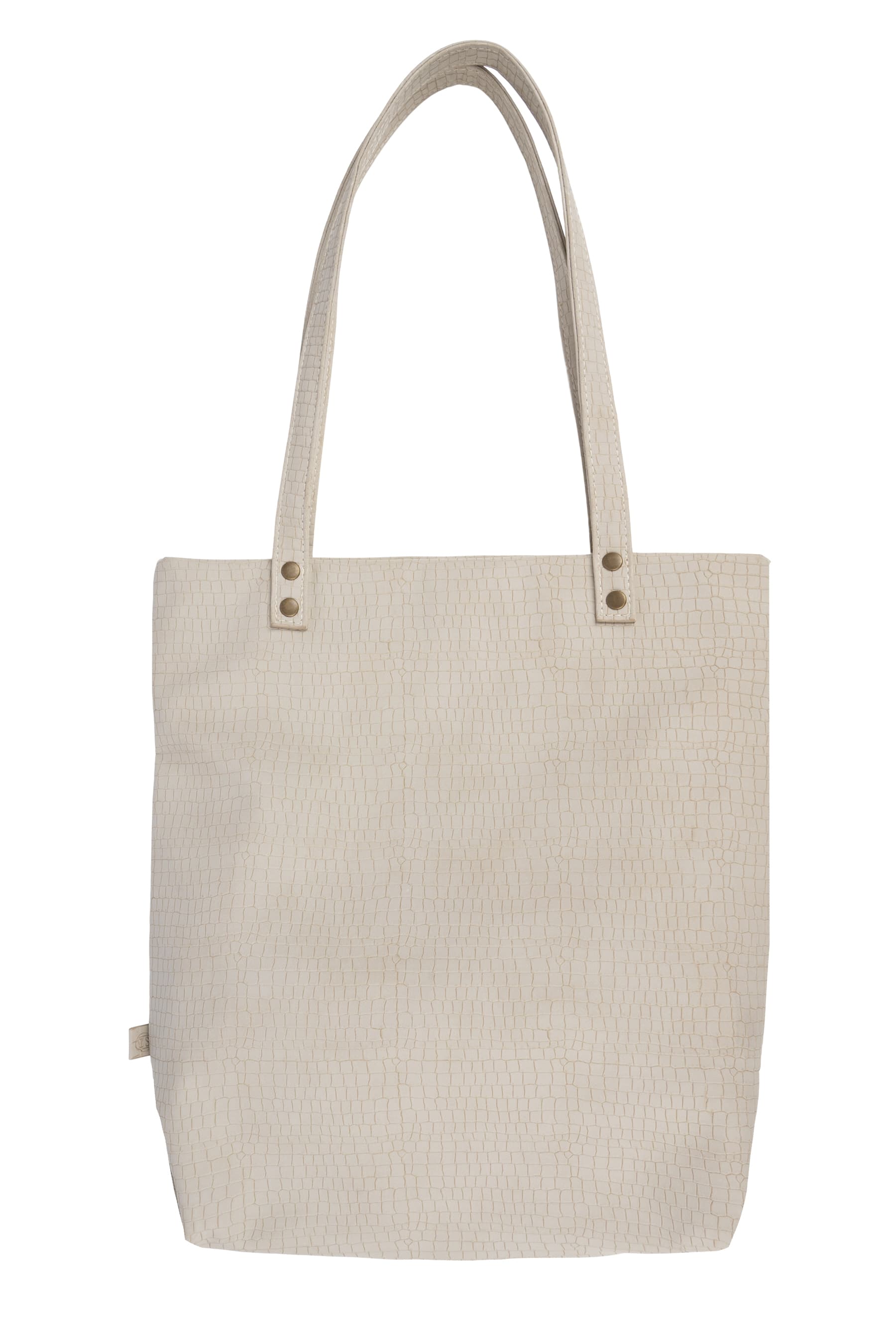 Basic shopper, kroko zand
