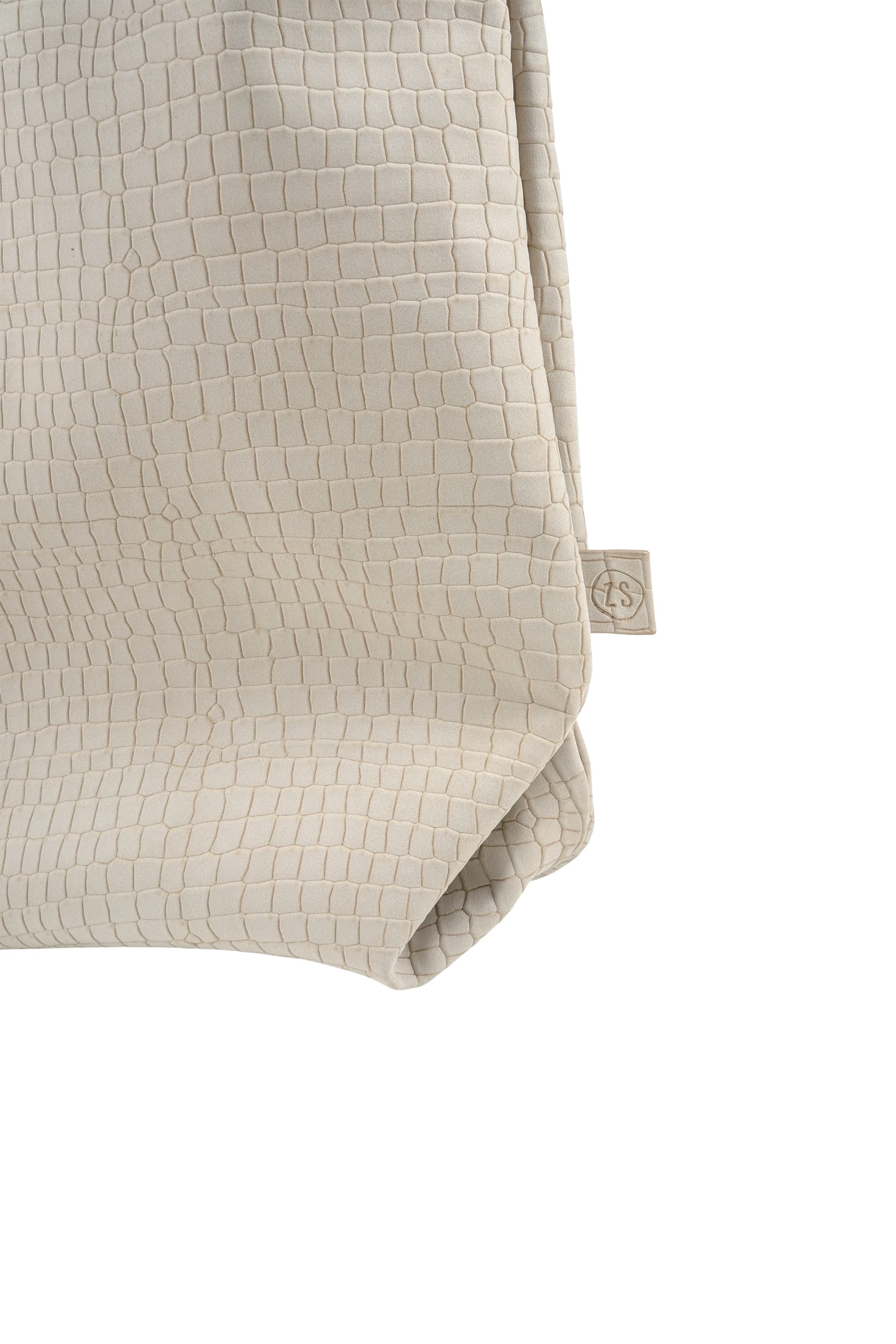 Basic shopper, kroko zand