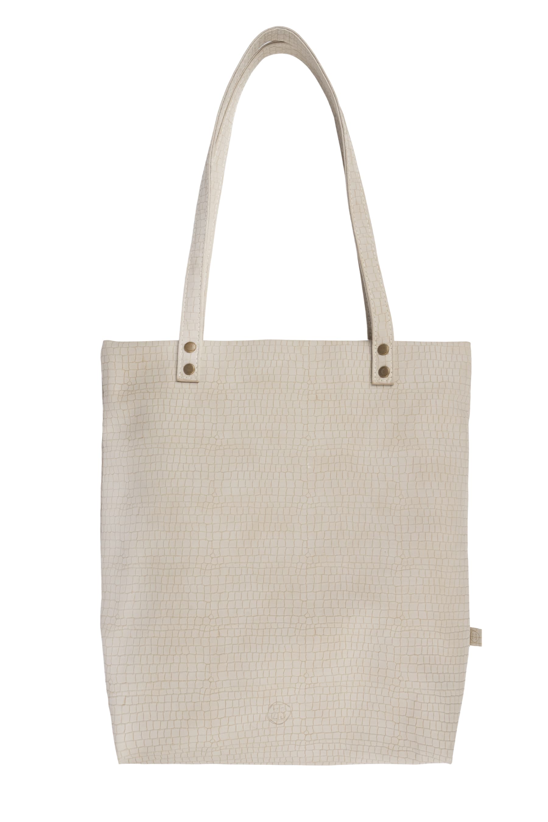 Basic shopper, kroko zand