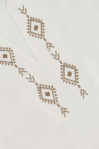 blouse met geborduurde details wit