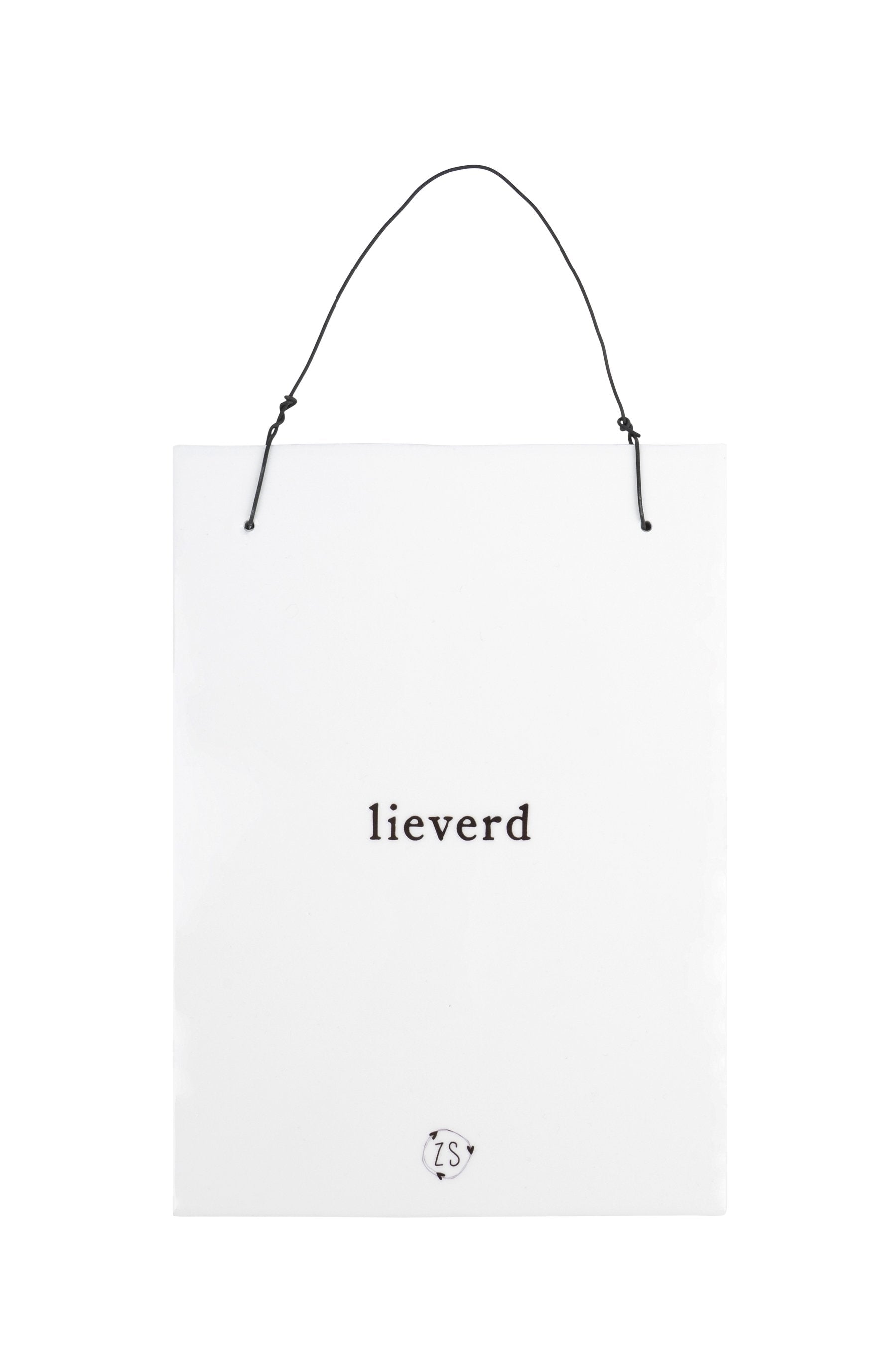 Geboortetegeltje lieverd, Wit